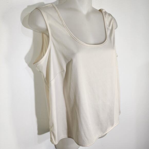 Vtg Apparenza Women 2Pc Tank Shirt M Button Floral Embroidered 3/4 Cuffed Sleeve - Picture 13 of 13